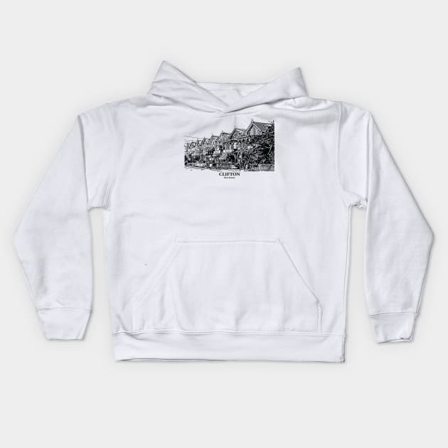 Clifton - New Jersey Kids Hoodie by Lakeric